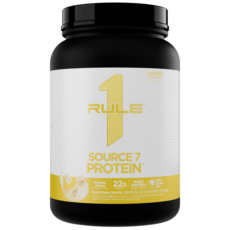 Rule 1 Source7 Protein - 1.8lb (Banana Creme)