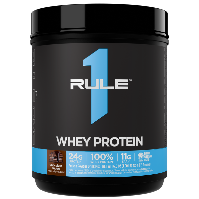 Rule 1 Whey Protein - 1lb (Chocolate Fudge)