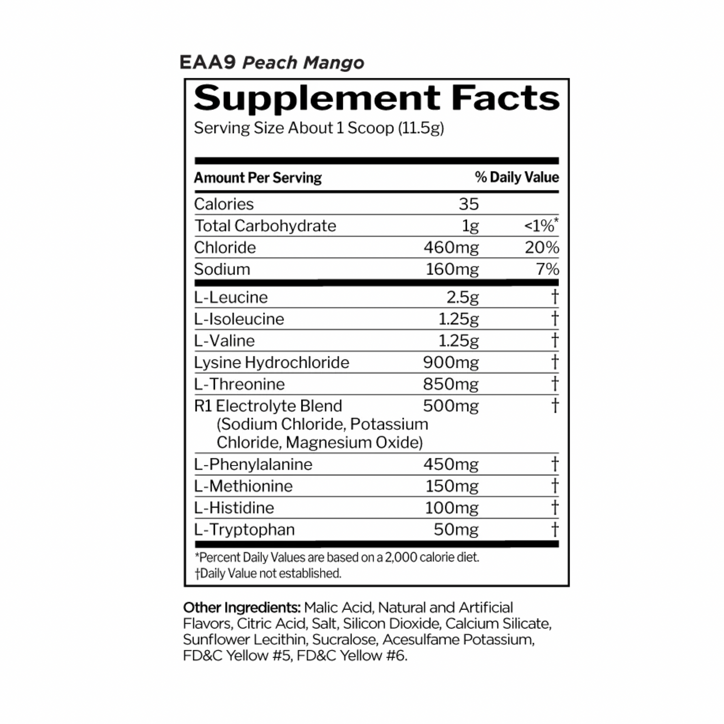 R1 Essential Amino Peach Mango