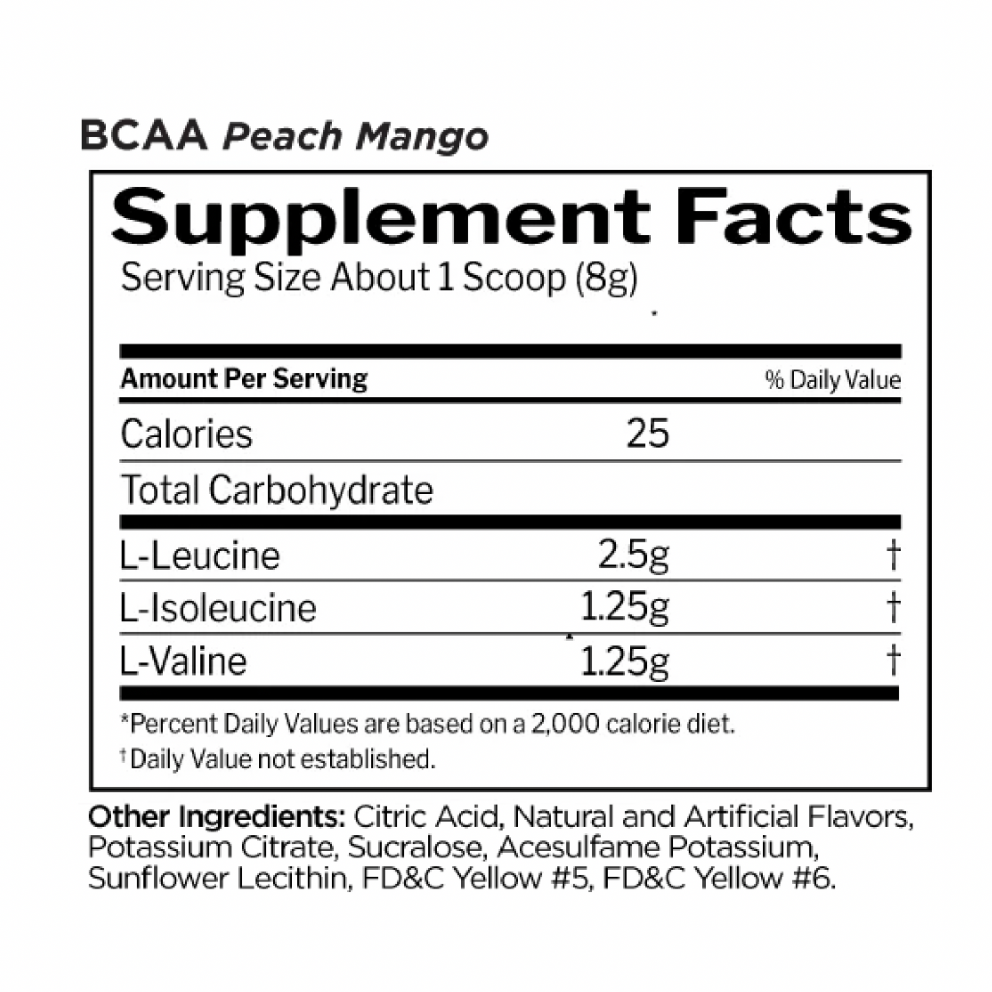 R1 BCAA 30 Serve Peach Mango