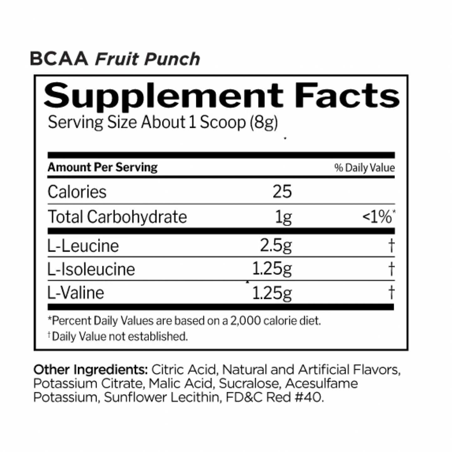 R1 BCAA 60 Serve Fruit Punch