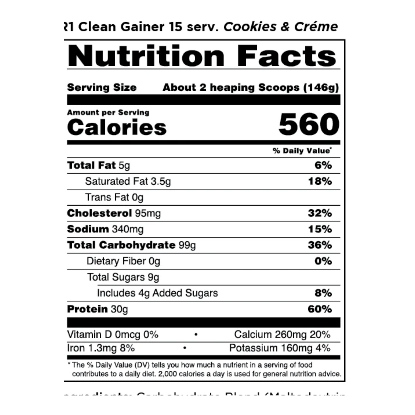 R1 Gain 10LB Cookies & Creme