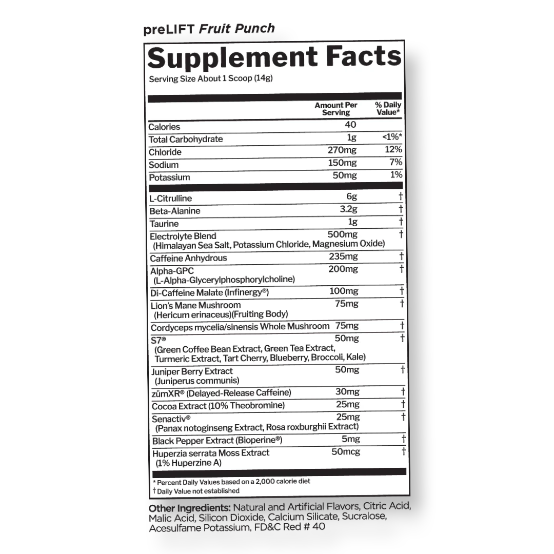 R1 Pre Lift Fruit Punch