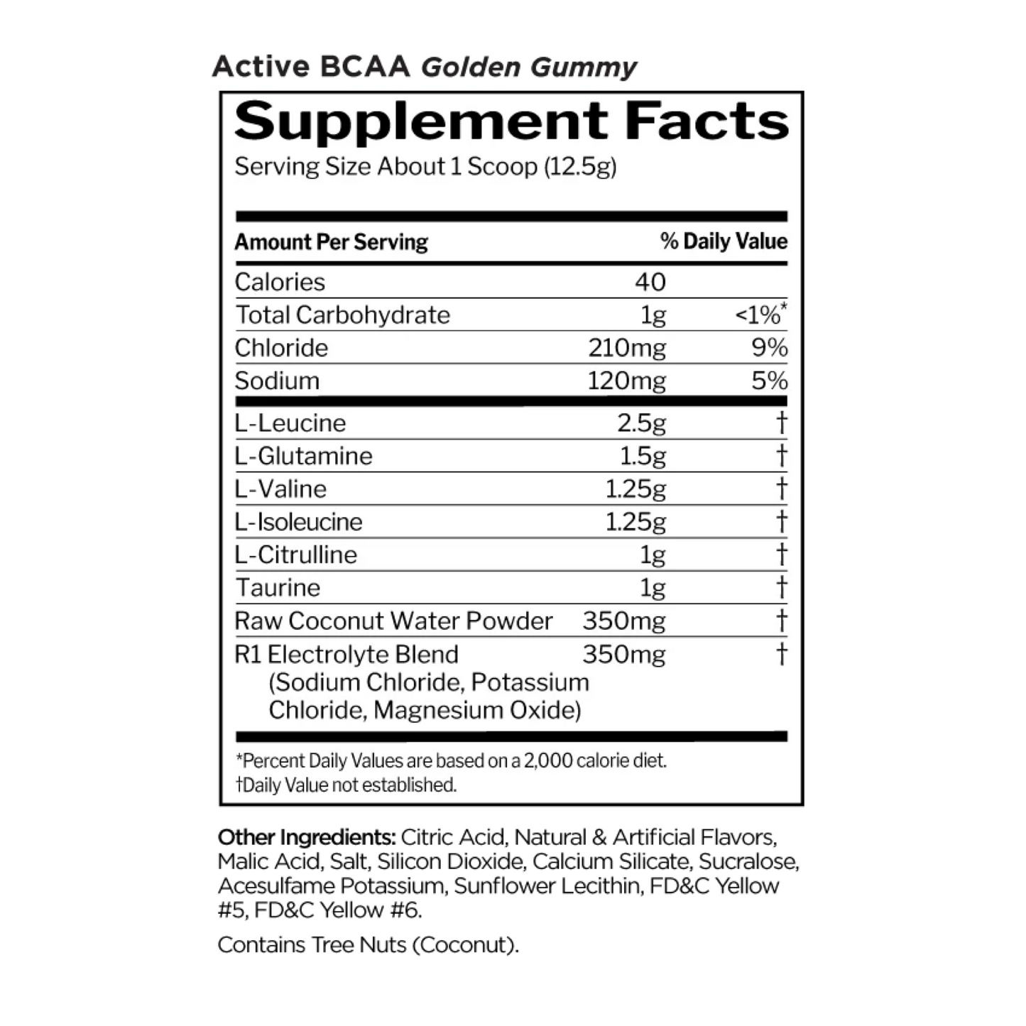 R1 Active BCAA Golden Gummy