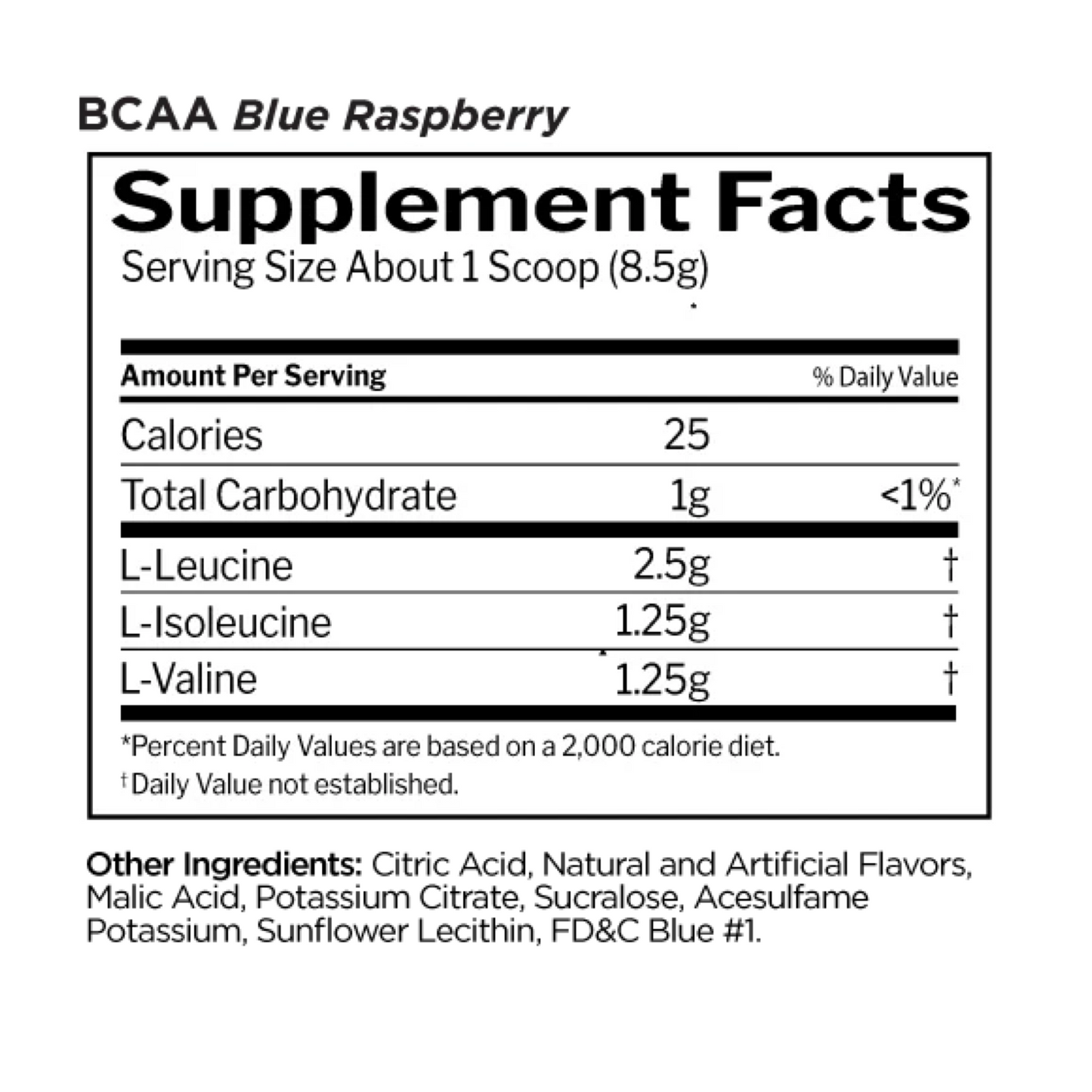 R1 BCAA 30 Serve Blue Raspberry