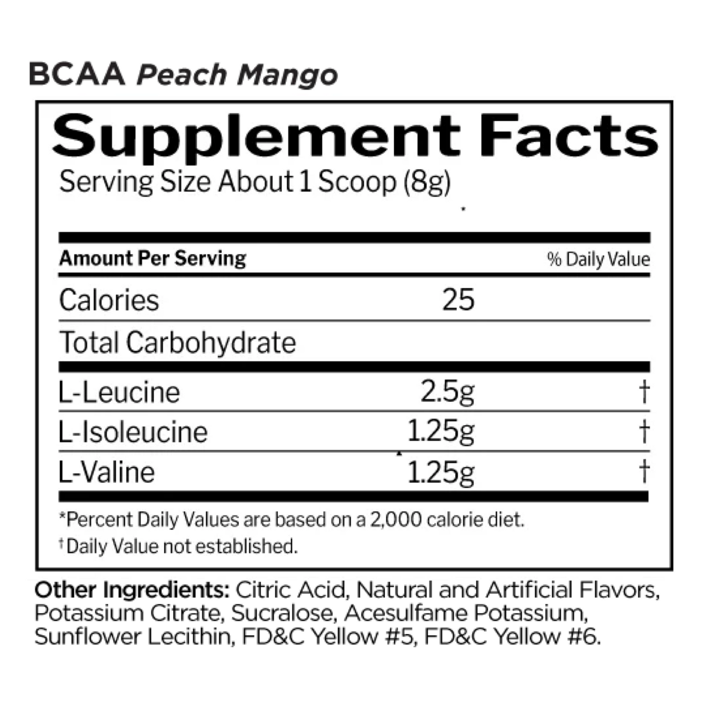 R1 BCAA 60 Serve Peach Mango