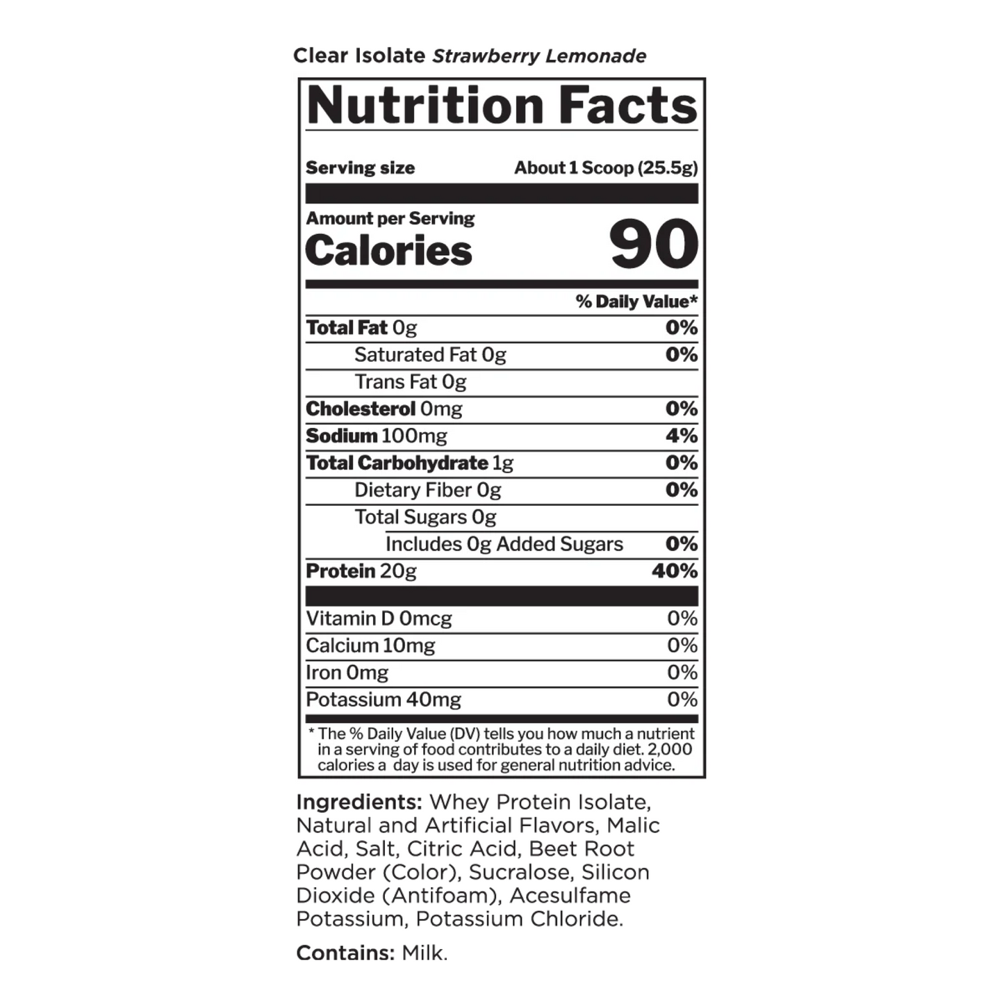 R1 Clear Isolate Strawberry Lemonade