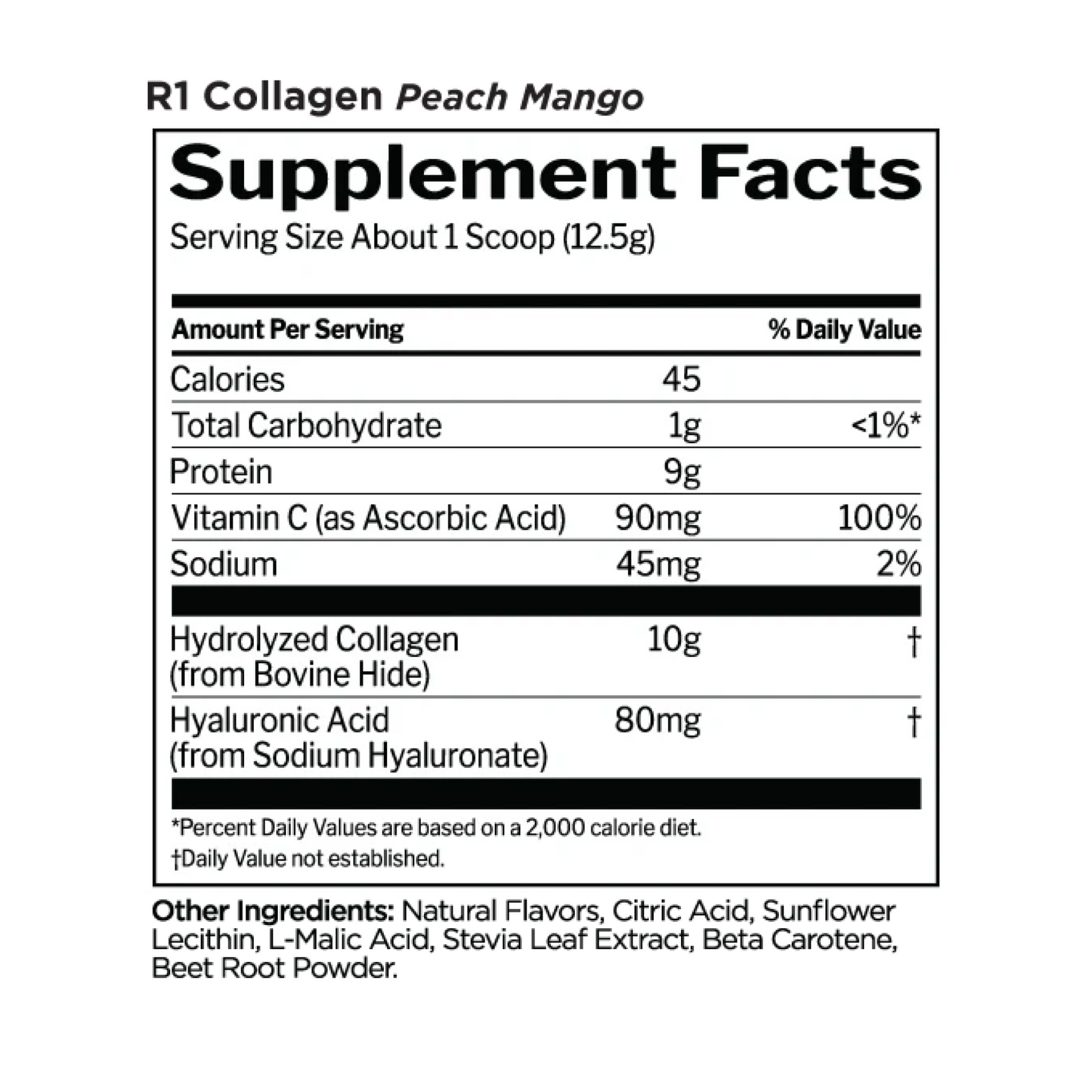 R1 Collagen Peach Mango