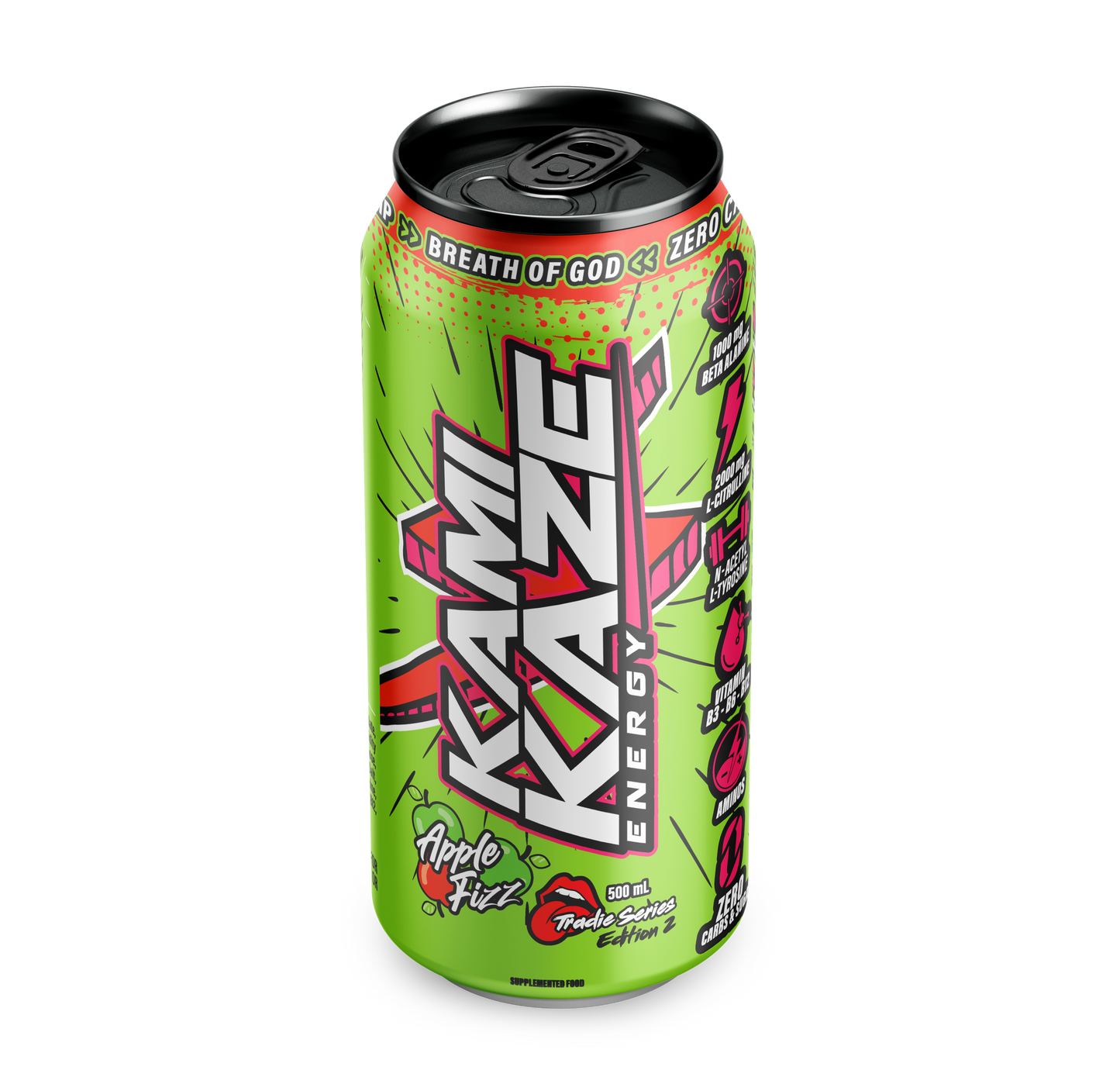 Apple Fizz - Kamikaze Energy Can