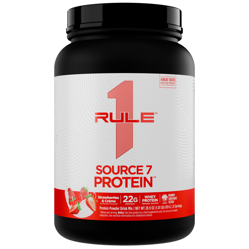 Rule 1 Source7 Protein - 1.8lb (Strawberries & Cream)