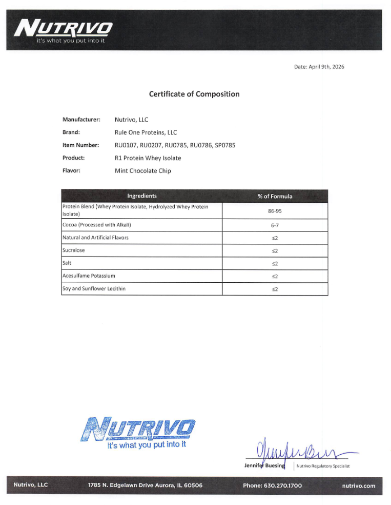R1 Protein Isolate 2LB Choc Mint