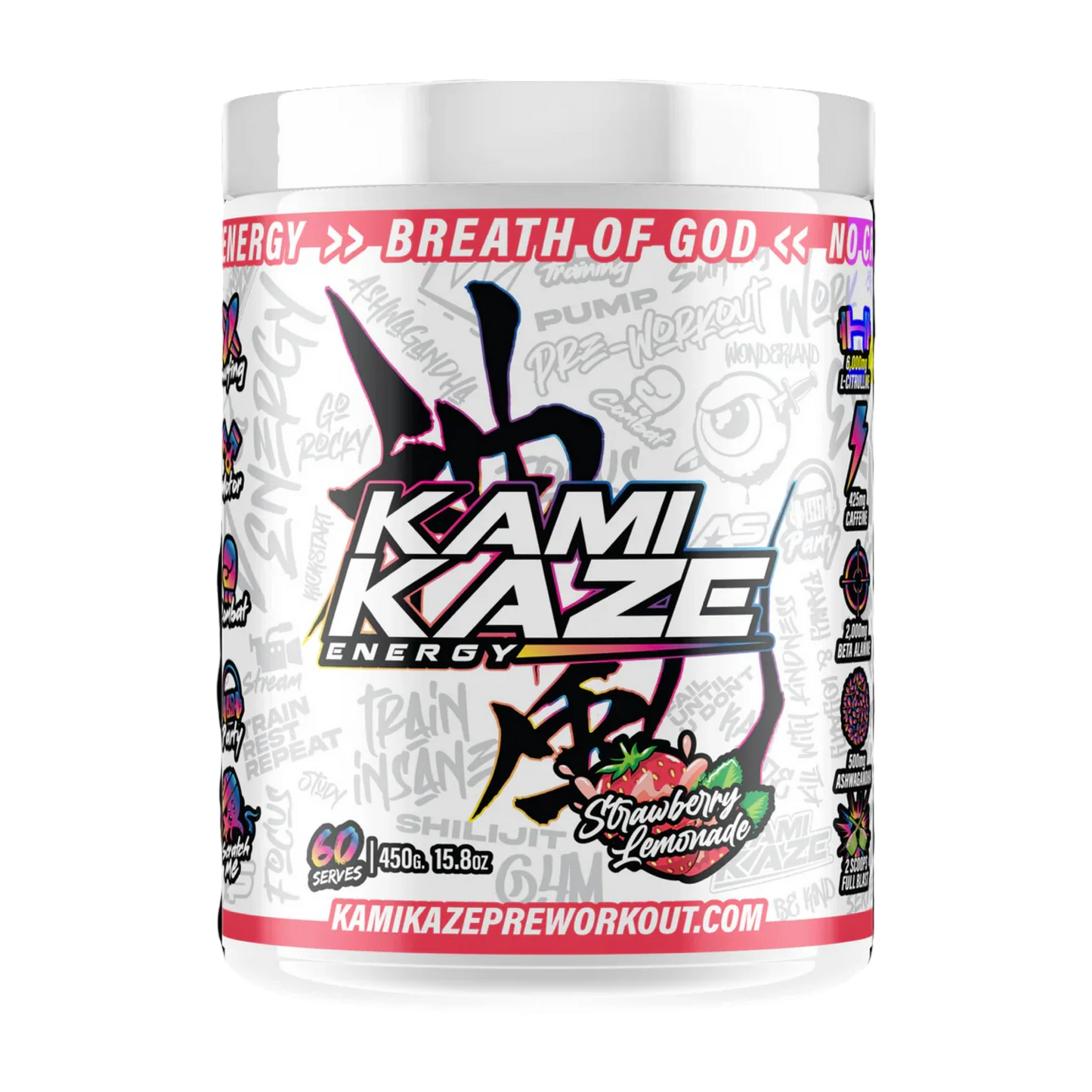 Kamikaze Pre Workout Strawberry Lemonade
