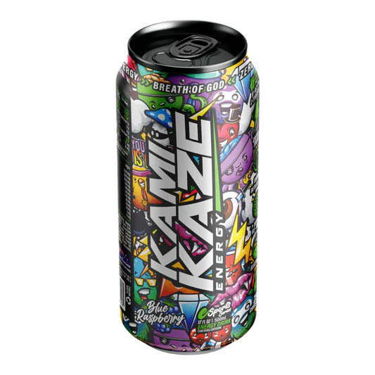 Blue Raspberry - Kamikaze Energy Can