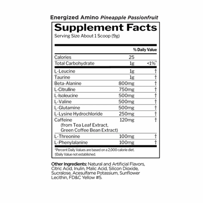 R1 Energized Amino Pineapple Passionfruit