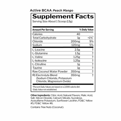 R1 Active BCAA Peach Mango