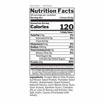 Rule 1 Plant Protein - 1.8lb (Cafe Mocha)
