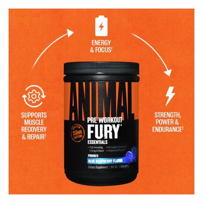 Animal Fury Blue Raspberry