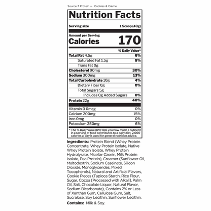 R1 Source 7 Protein 4lb Cookies & Cream