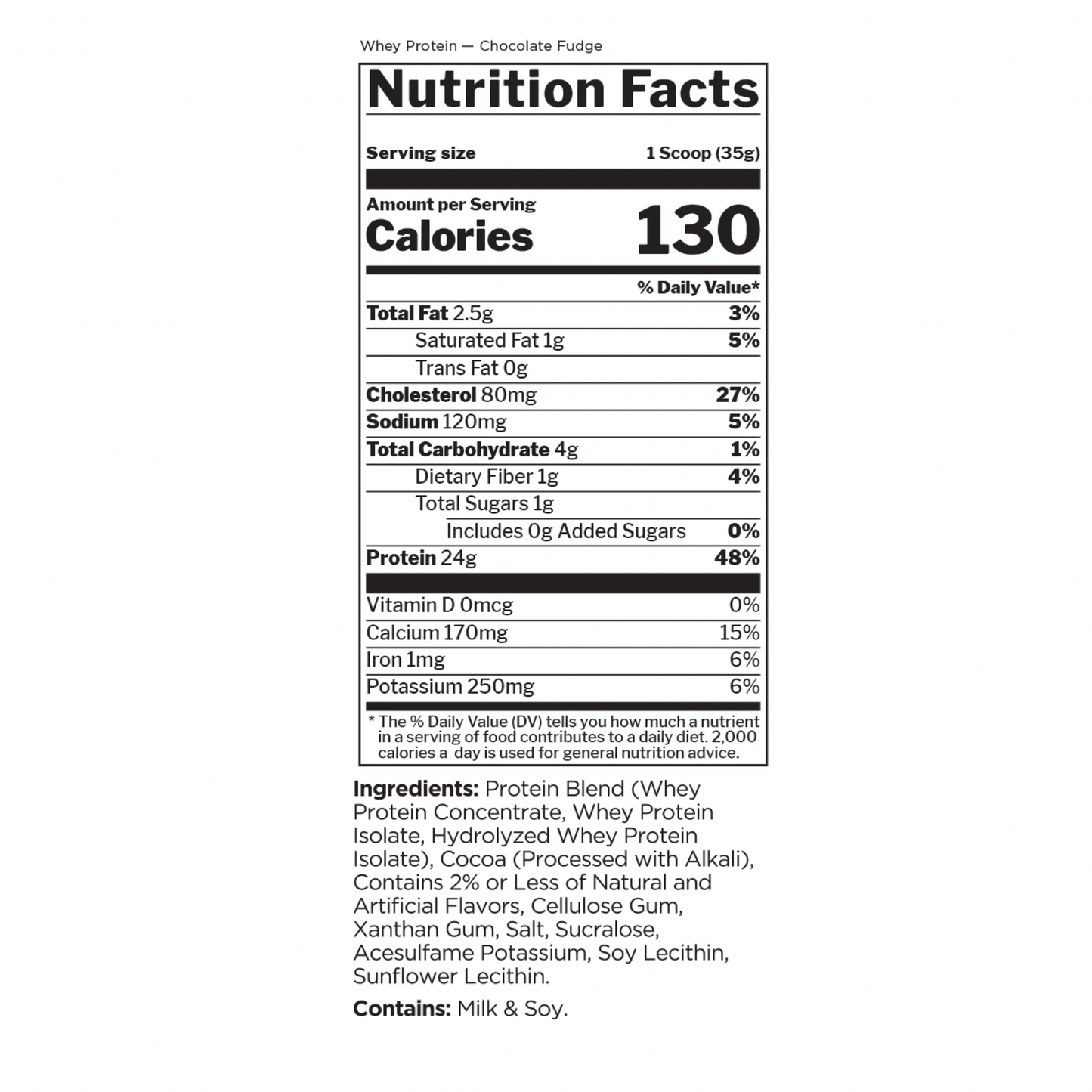 R1 Whey 1LB Chocolate Fudge