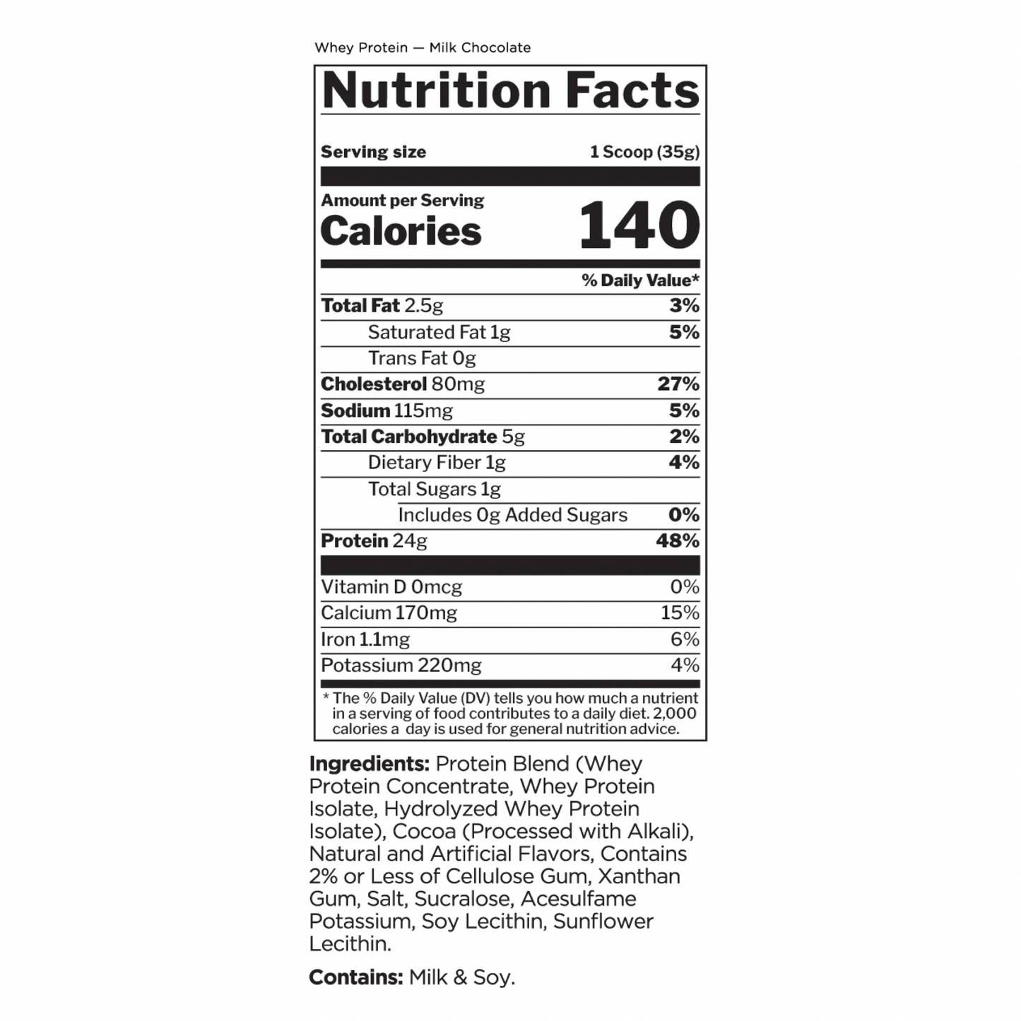 R1 Whey 5LB Milk Chocolate