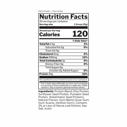 R1 Plant Protein Pure Vanilla