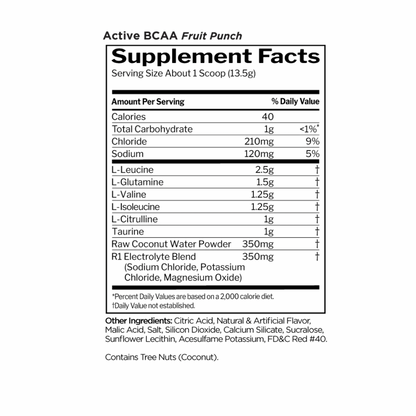 R1 Active BCAA Fruit Punch