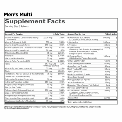 R1 Men's Multi-Vitamin 90 cap