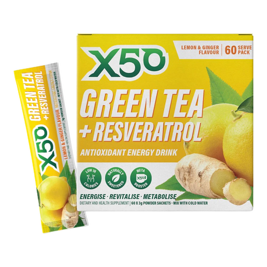 X50 Green Tea 60 Serve Lemon & Ginger