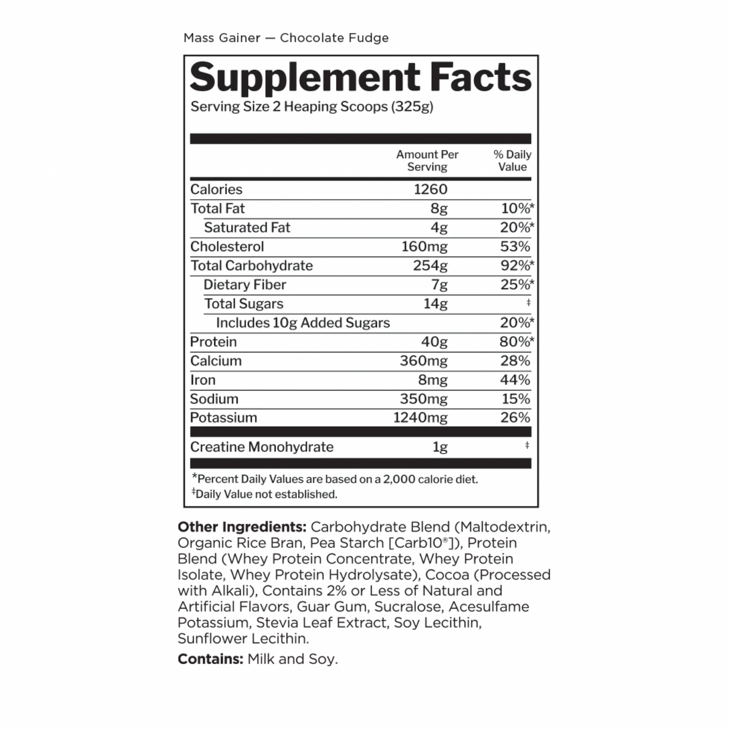 R1 Mass Gainer 12LB Chocolate Fudge