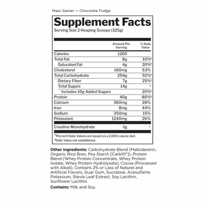 R1 Mass Gainer 12LB Chocolate Fudge