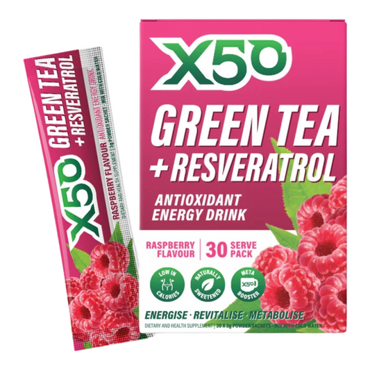 X50 Green Tea 30 Serve Raspberry