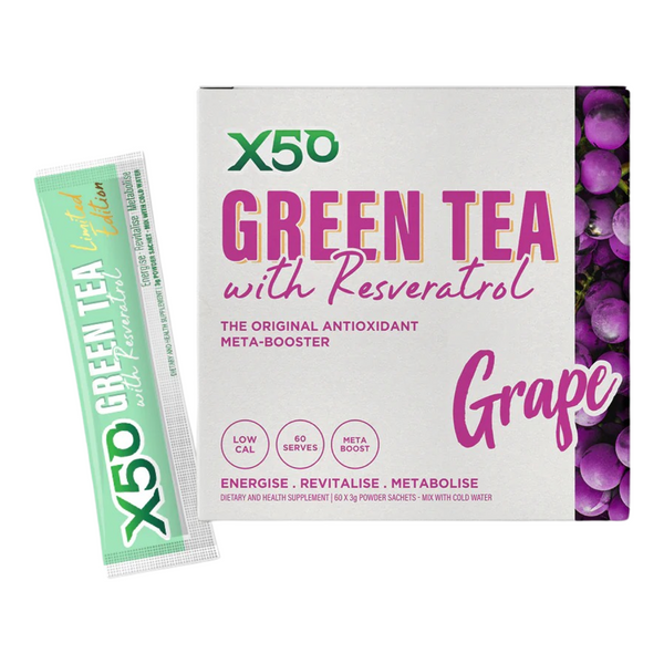 X50 Green Tea 60 Serve Grape FitFam Aotearoa
