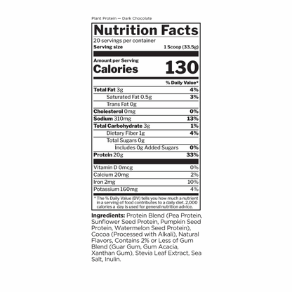 R1 Plant Protein Dark Chocolate