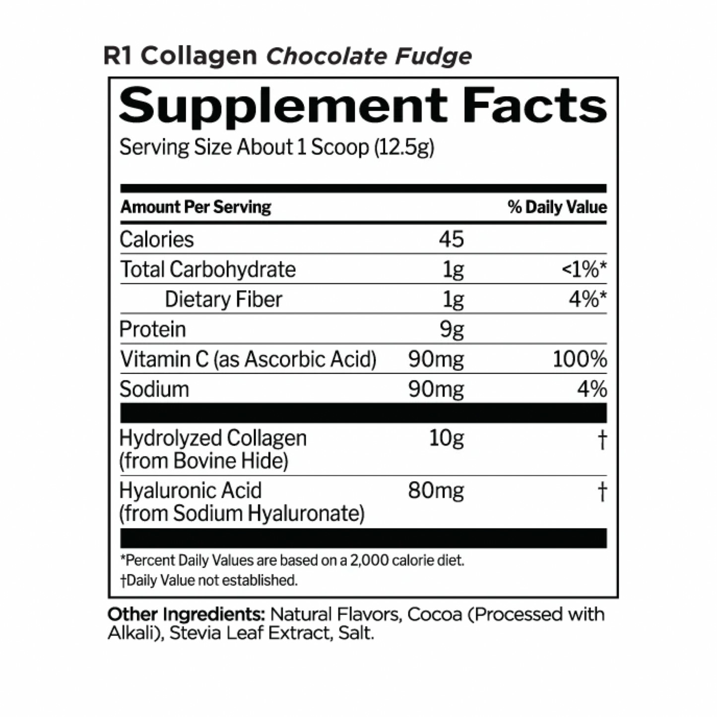 R1 Collagen 25 Serve Chocolate