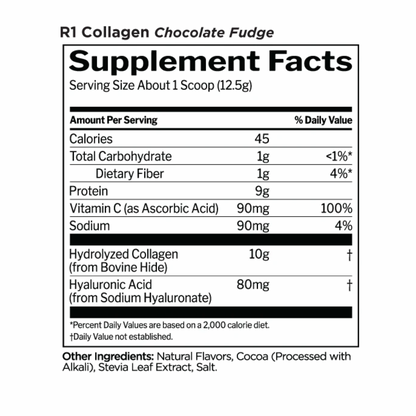 R1 Collagen 25 Serve Chocolate