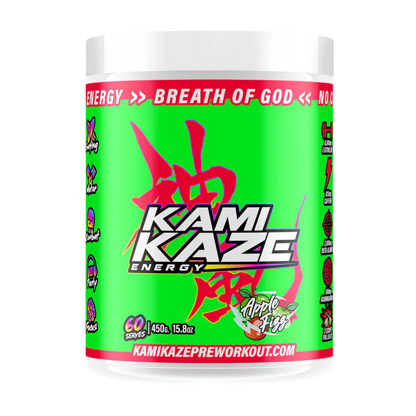 Kamikaze Pre Workout Apple Fizz