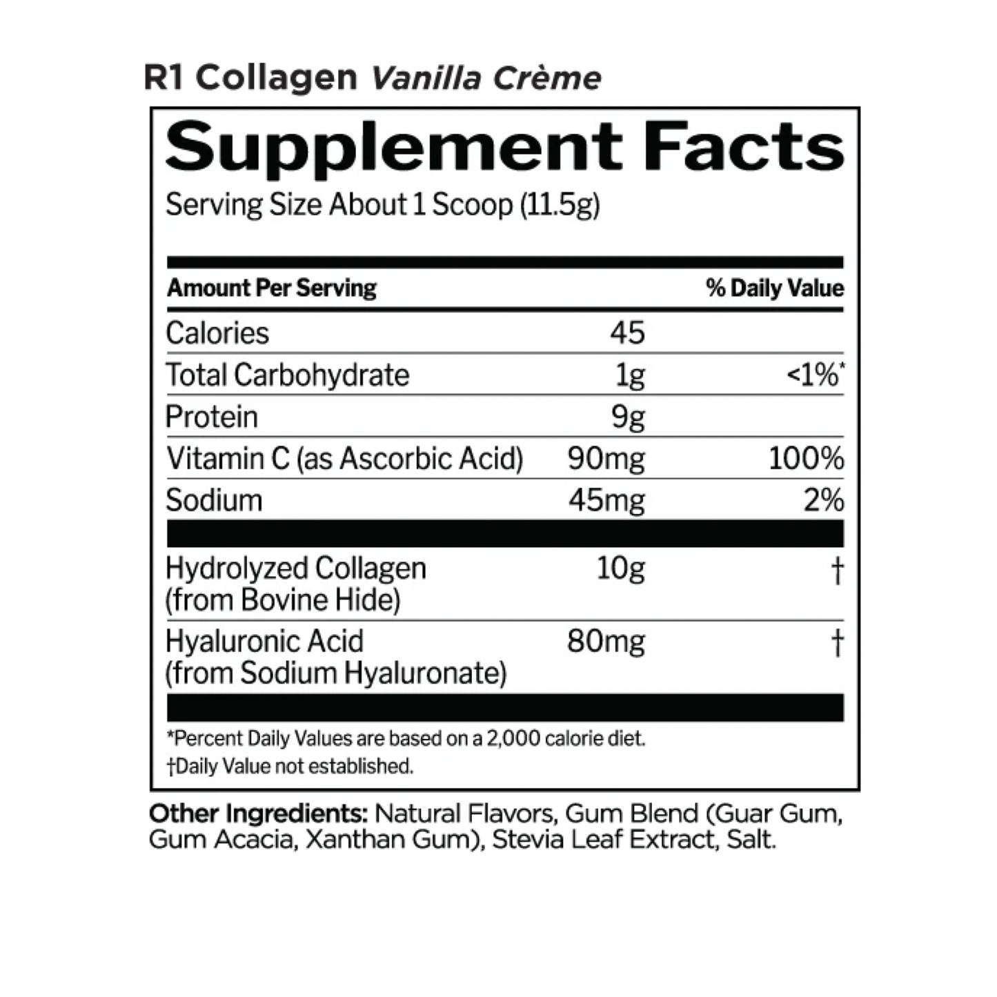 R1 Collagen 25 Serve Vanilla
