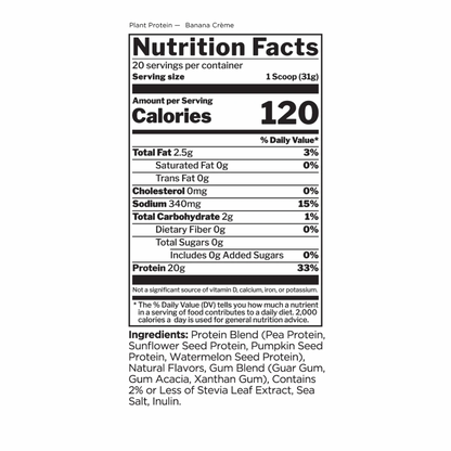 Rule 1 Plant Protein - 1.8lb (Banana Creme)