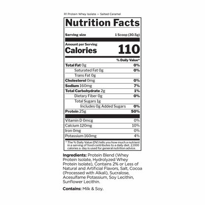 R1 Protein Isolate 2LB Salted Caramel