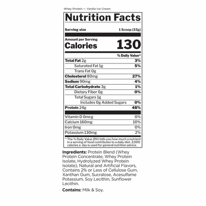 R1 Whey 1LB Vanilla Creme