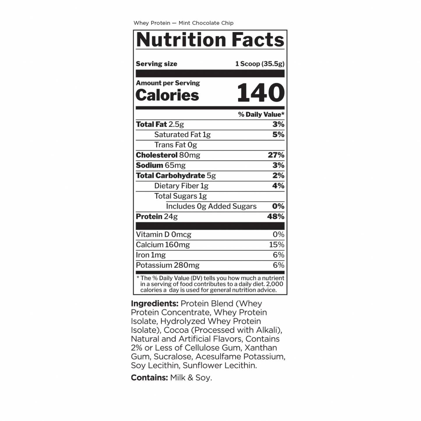 R1 Whey 5LB Mint Choc