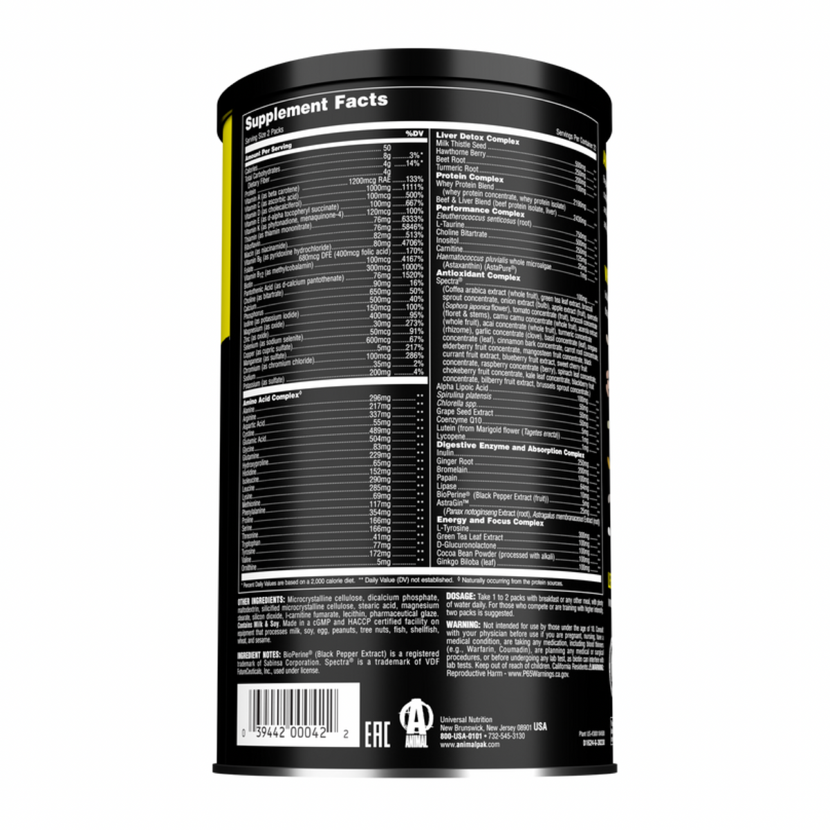 Animal Pak 44 Serve