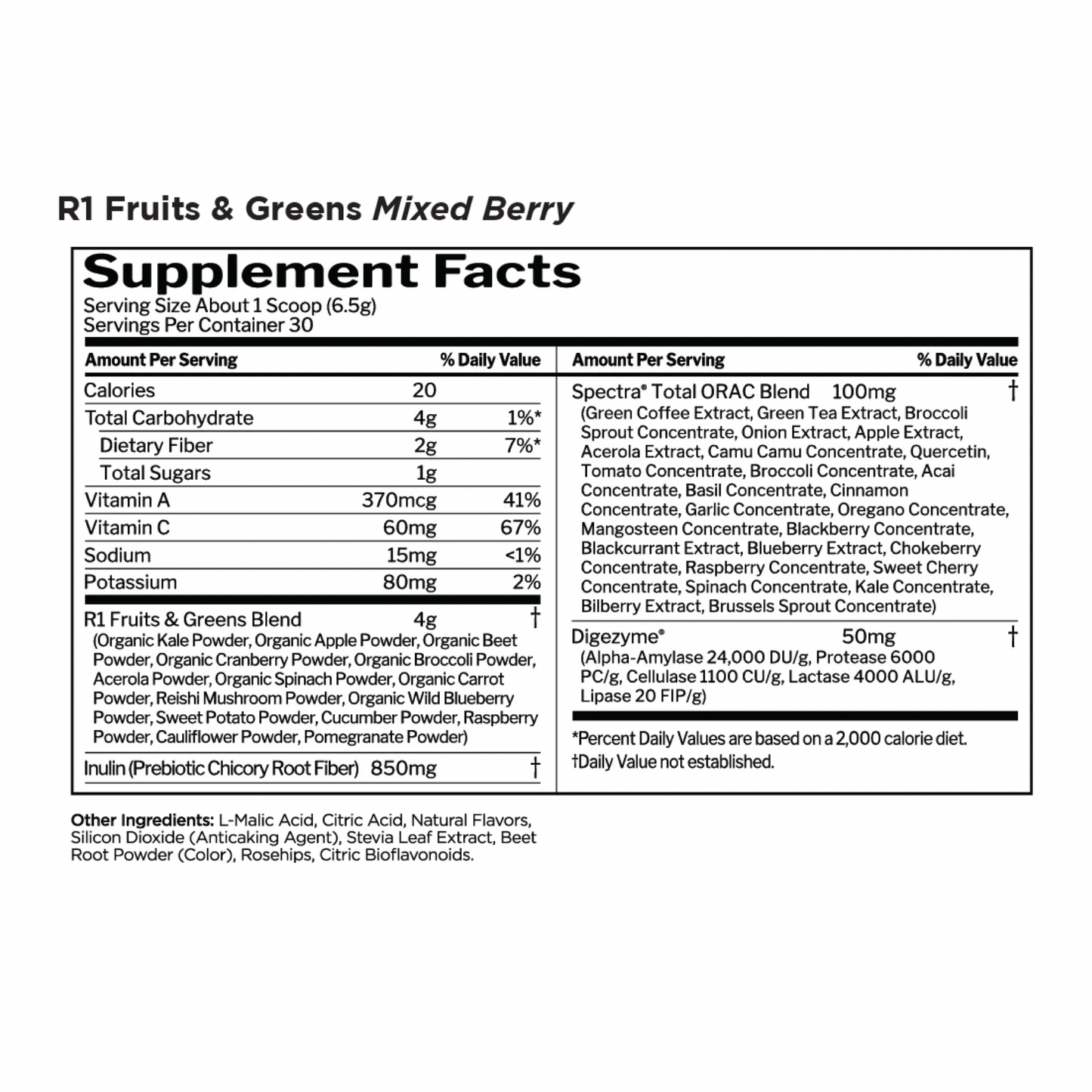 R1 Fruits & Greens Mixed Berry