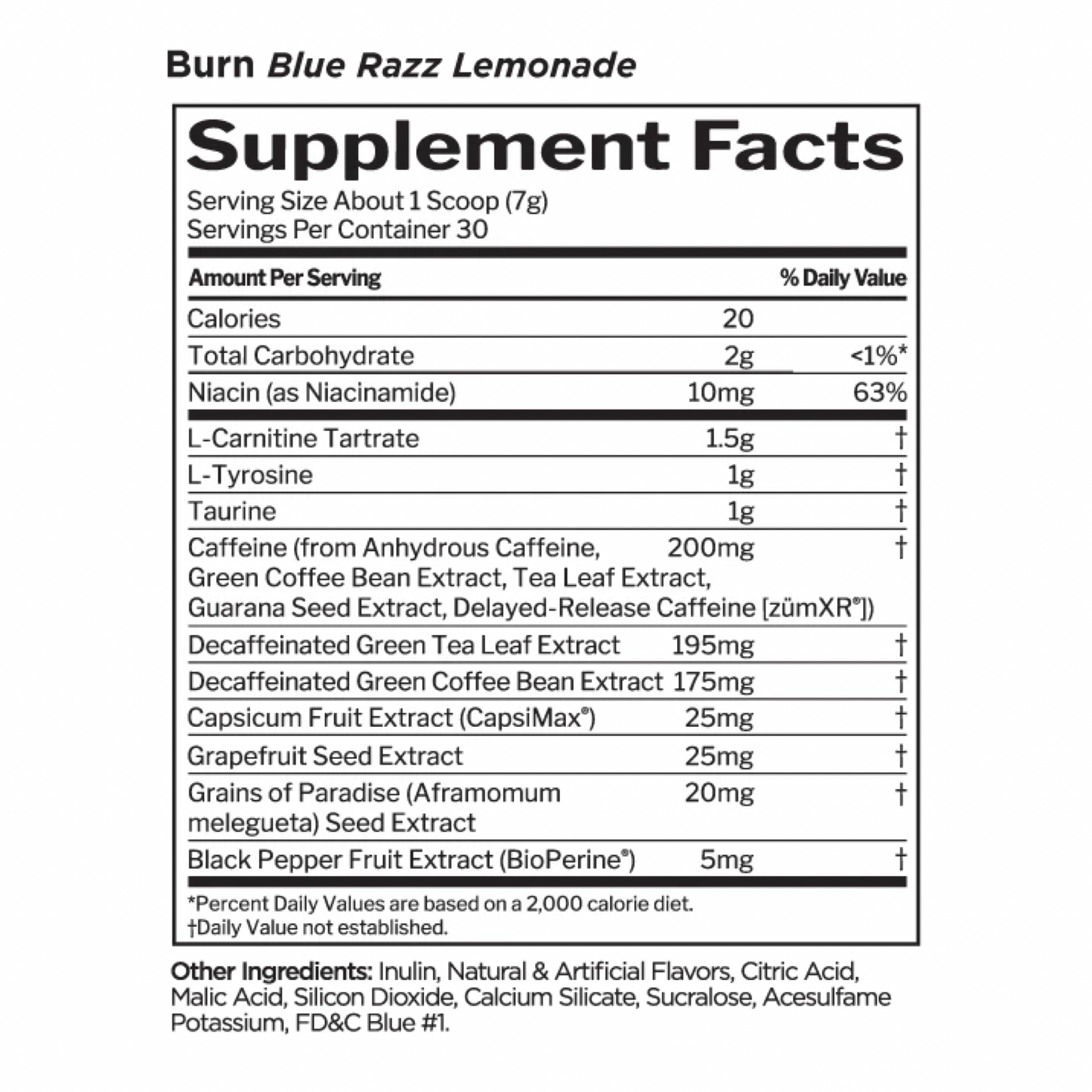 R1 Burn Blue Razz Lemonade