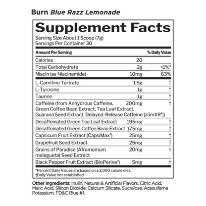 R1 Burn Blue Razz Lemonade