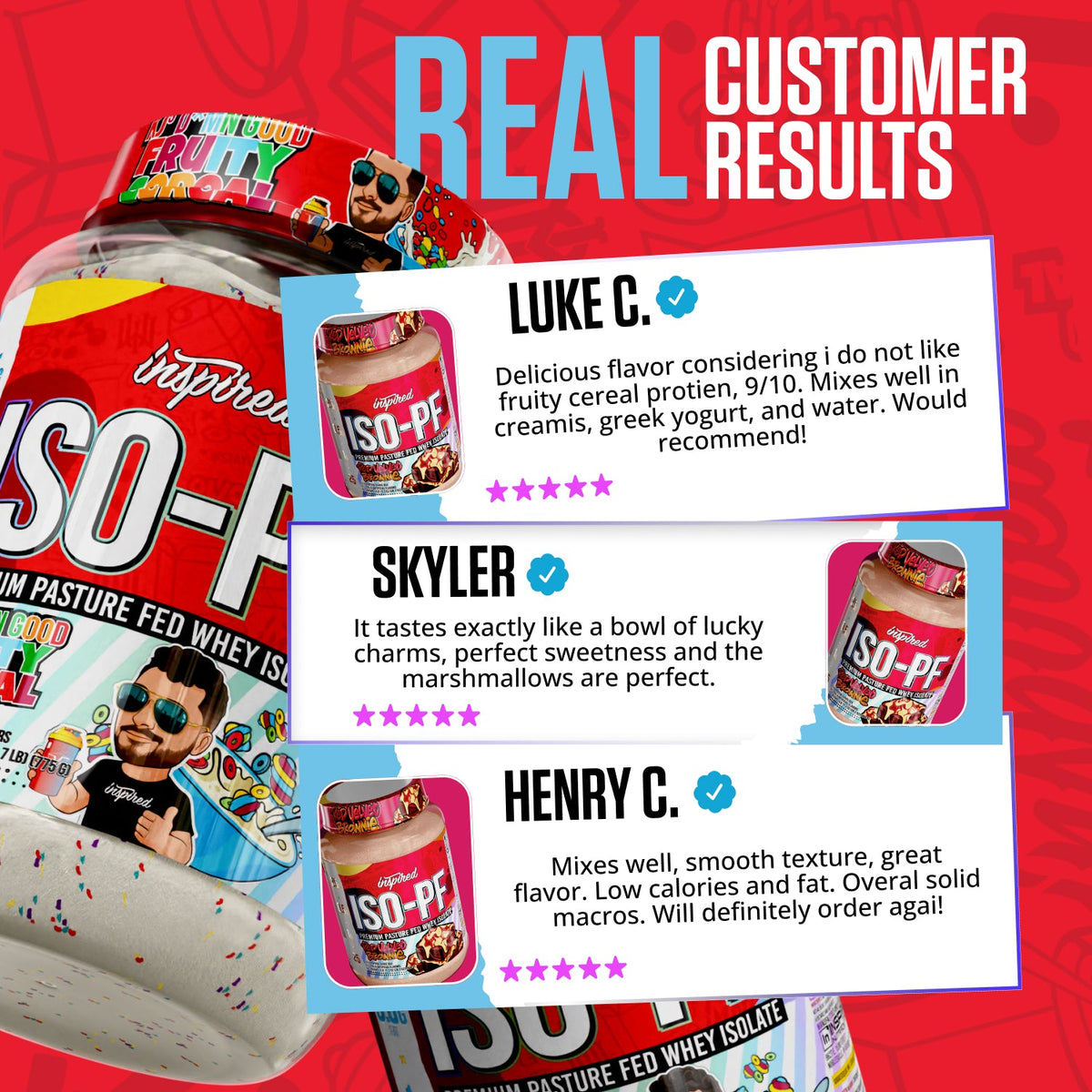 Inspired ISO-PF: Pasture Fed Whey Protein Isolate (Limited Charmz)