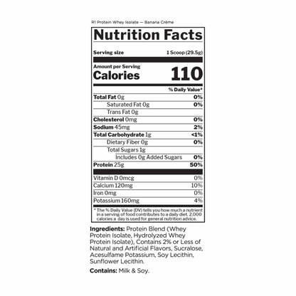R1 Protein Isolate 5LB Banana Creme