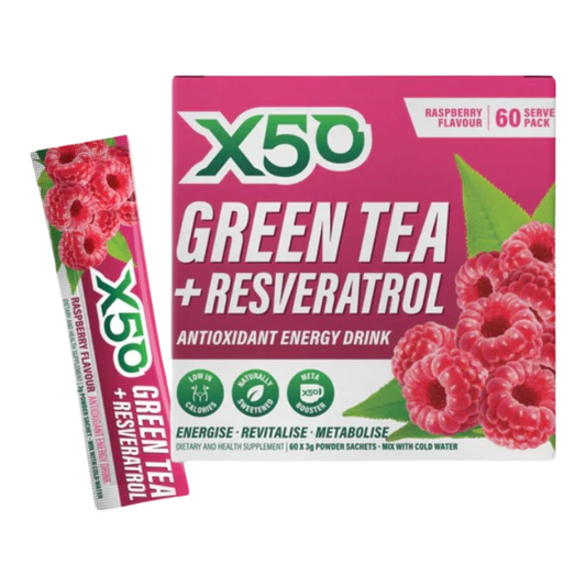 X50 Green Tea 60 Serve Raspberry