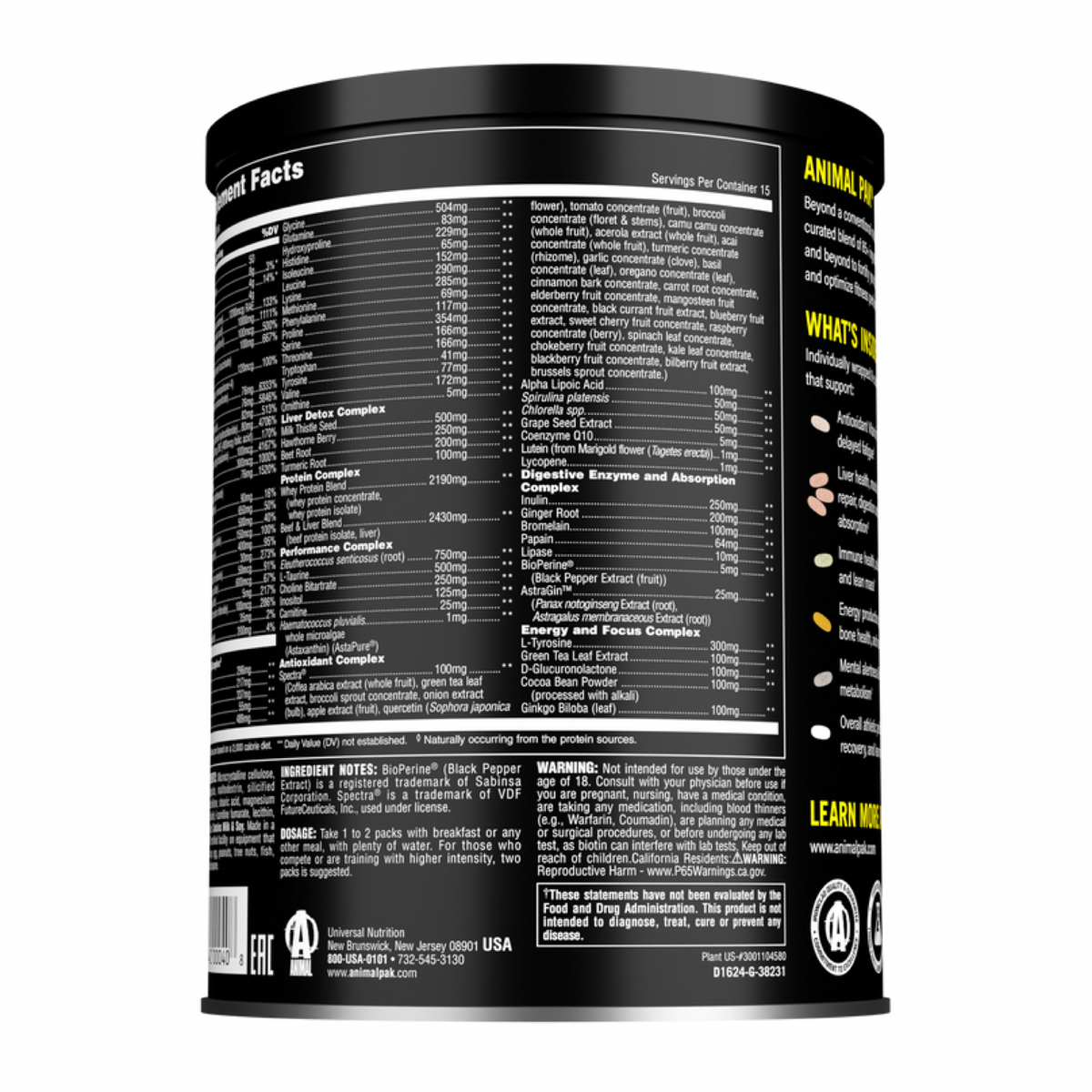 Animal Pak 30 Serve