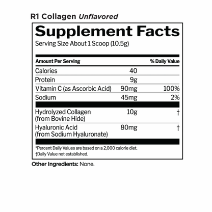 R1 Collagen 50 Serve Unflavoured